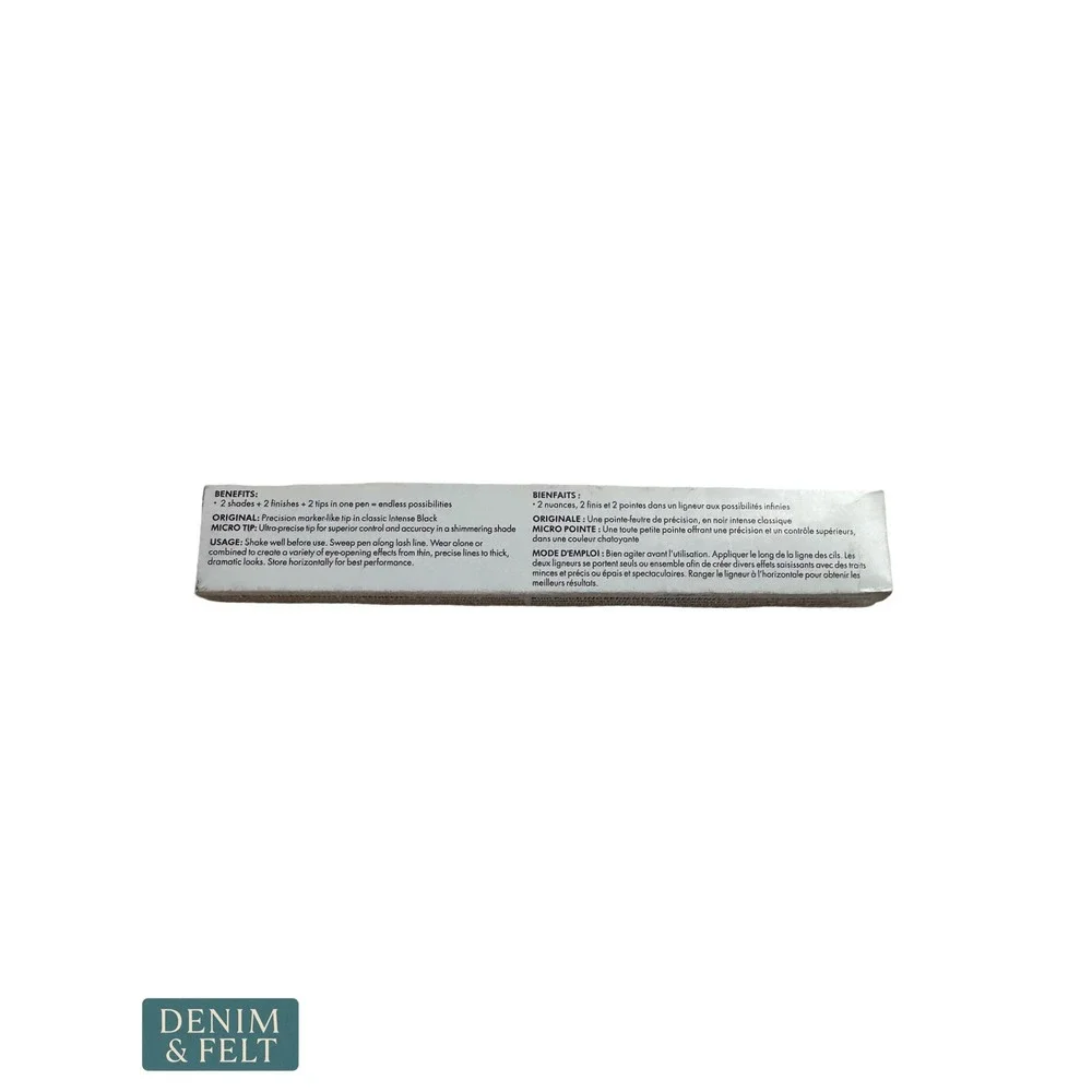 NEW Stila Stay All Day Dual-Ended Liquid Eye Liner Intense Black Rum Punch